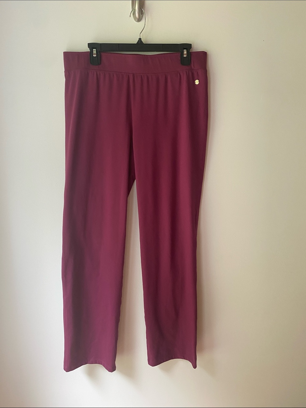 Lilly Pulitzer Women's Wine-Colored Pull-On Pants Size Large